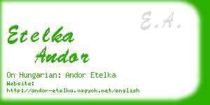 etelka andor business card